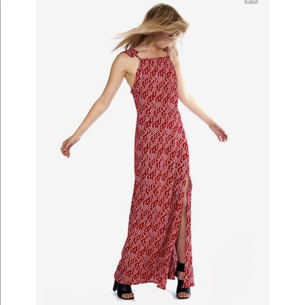 Stone Cold Fox Helmut Gown - Red